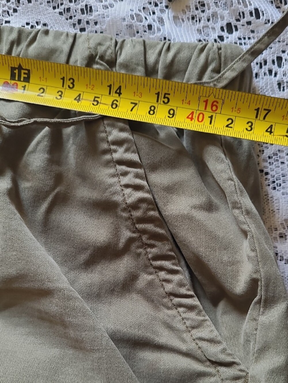 American Eagle Outfitters Olive Wide-Leg Drawstring Pants SZ M - Picture 12 of 15